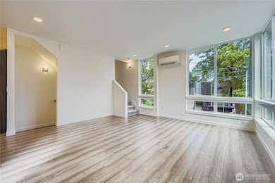 Living room with mini-split