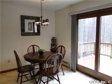 Dining Room. DINING AREA WITH SLIDER TO DECK....
