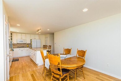 Spacious eat-in.