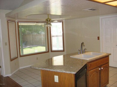 Looking into Dining area through Kitchen