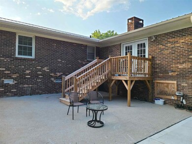 rear patio and newly built deck
