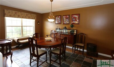 Slate / Wood Flooring in the formal dining room.