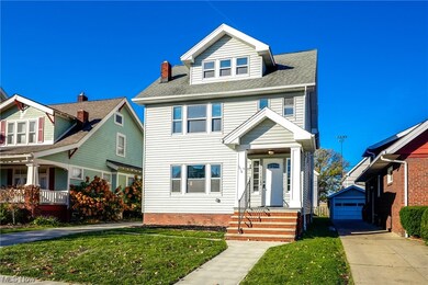 View of front of home.  Covered entries in the front and rear.