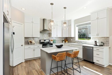 Chef's kitchen with stainless steel appliances