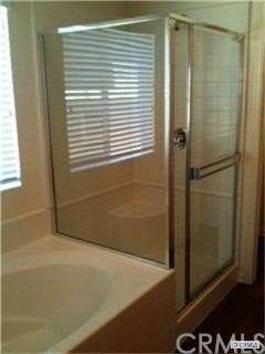 master bath has separate tub/shower