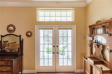 French door front entry