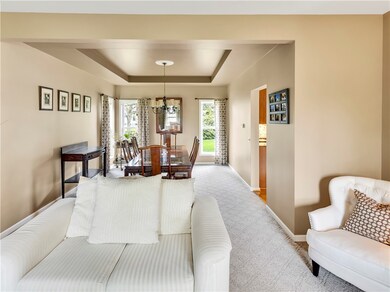 Living room - dining room shared space.
