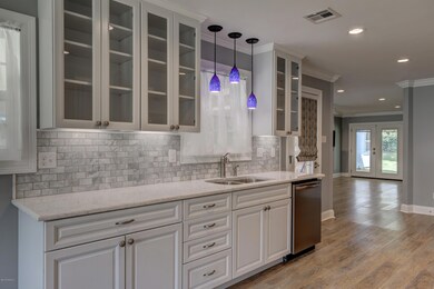 New cabinets, slab granite