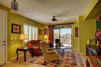 great room to patio with sun shade down