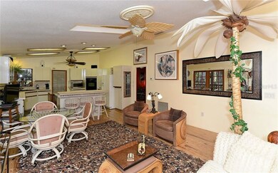 kitchen overlooking family room