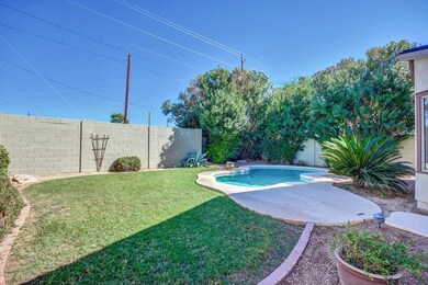 pool and grassy area