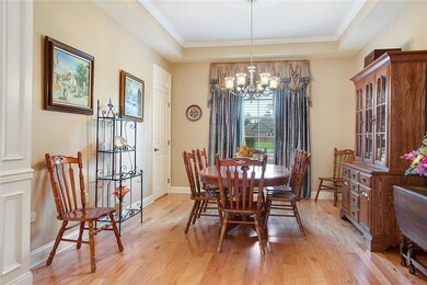 The more formal of the two dining areas, could als