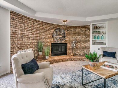 Curved brick accent wall!