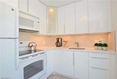 Recently updated kitchen with modern cabinetry and