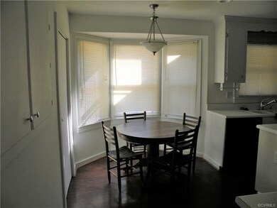 Dining area with bay window