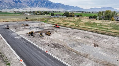 Mountain view with rural landscape