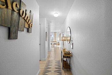 Hallway into unit