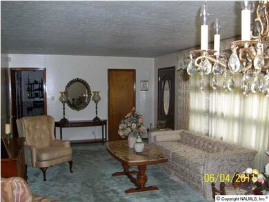formal living and dining area