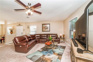 Family room is open to the kitchen and dining room