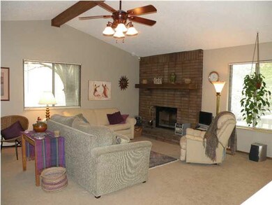 Vaulted ceilings and plenty of windows to let in t