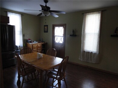 Large dining area with door to deck. Great for fam