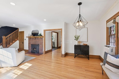 Original hardwood floors throughout most of the home.