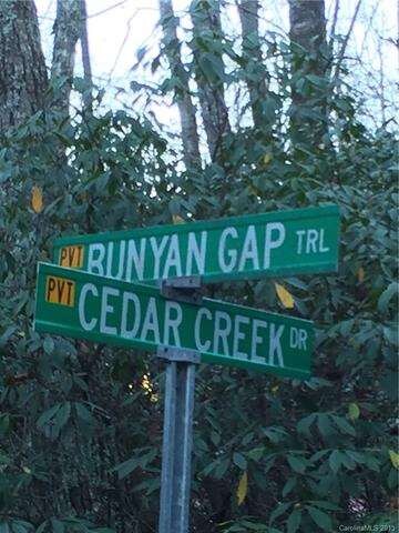 Lot 8 is at the intersection of Bunyan Gap and Ced