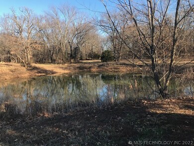 Spring-fed pond on the property.