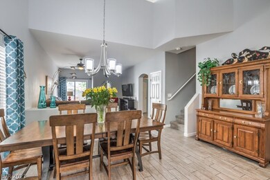 Kitchen view of DR & Family room