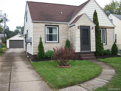 Exterior Front. Another view of the front with 2 c