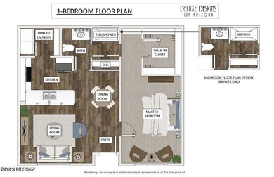 One Bedroom Floor Plan