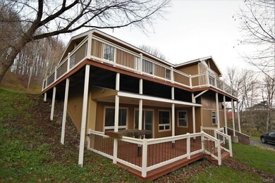 Front South-side) view:  Note how the house blends