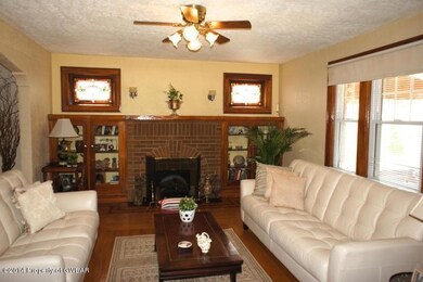 Living room offers frpl