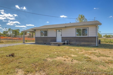 House set far back from the street.