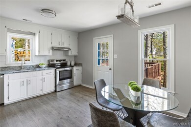 Kitchen with natural light, stainless steel finish