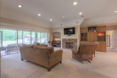 STACKED STONE FIREPLACE & BUILT INS WITH GORGEOUS VIEWS