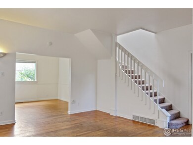 Living room into dining room