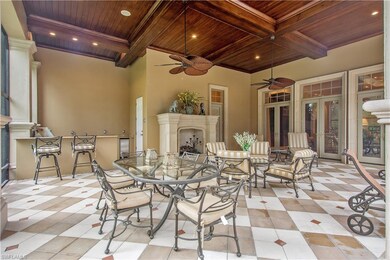 Covered Lanai, Fireplace, Outdoor Kitchen overlook