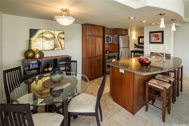Clean lines with open kitchen area