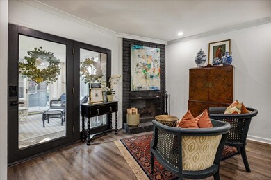 Sitting room featuring hardwood / wood-style floor