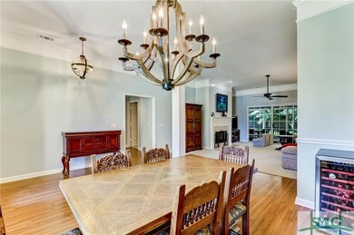 View from the dining room to foyer and Great Room 