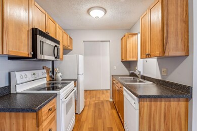 Well-equipped galley kitchen.
