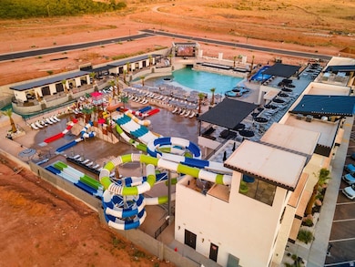 Bird's eye view of a pool