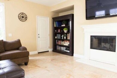 Open family room with direct access to garage and 