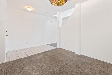 View of carpeted flex room