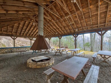 Laurel Heights community pavilion with fire pit