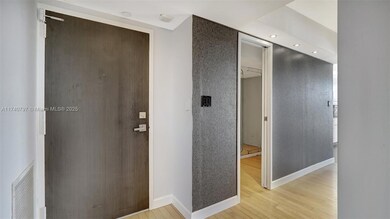 View of entry door from inside