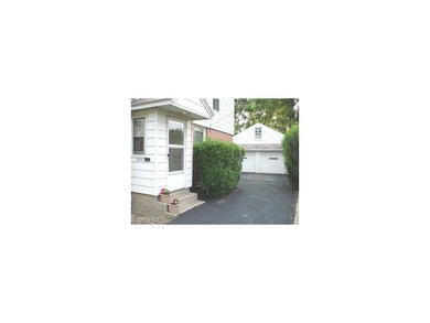 2-car garage is great for the winter and has upsta