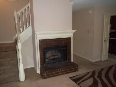 Spacious two- story Great Rm with fireplace.