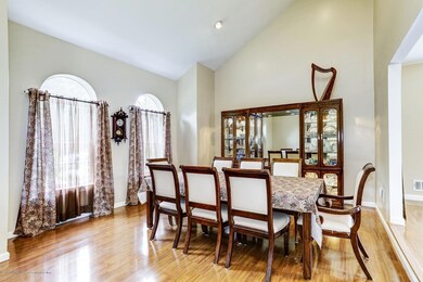 living room used as dining room